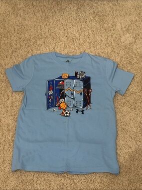 Under Armour Light Blue Kids Sports Locker Graphic Tee